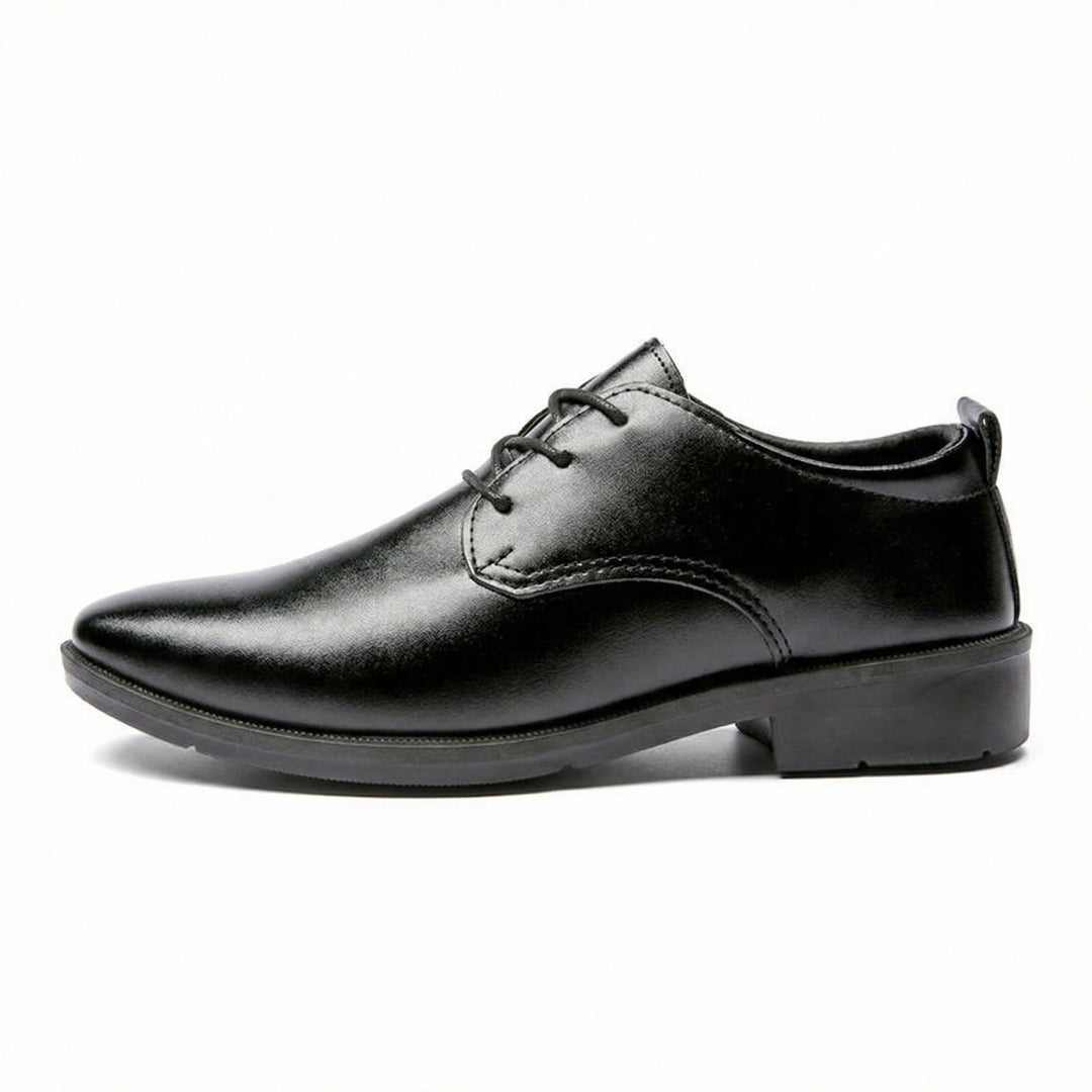 Herren Elegante Leder Schnürschuhe mit rutschfester Sohle EB