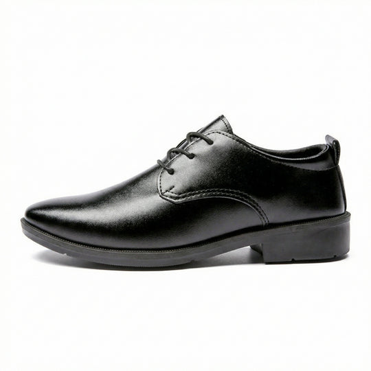 Herren Elegante Leder Schnürschuhe mit rutschfester Sohle EB