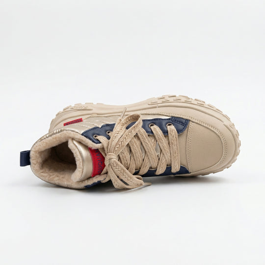 Damen gefütterte Winter-Sneaker mit hohem Kragen und rutschfester Sohle EB