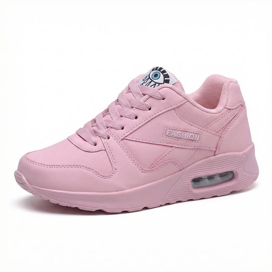 EB | Pu Orthopädische Damen Sneaker mit Schwarzem Augenprint