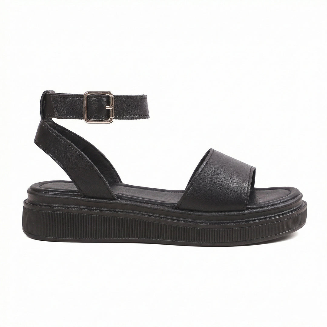 Damen Komfortable Sandalen mit verstellbarem Knöchelriemen EB