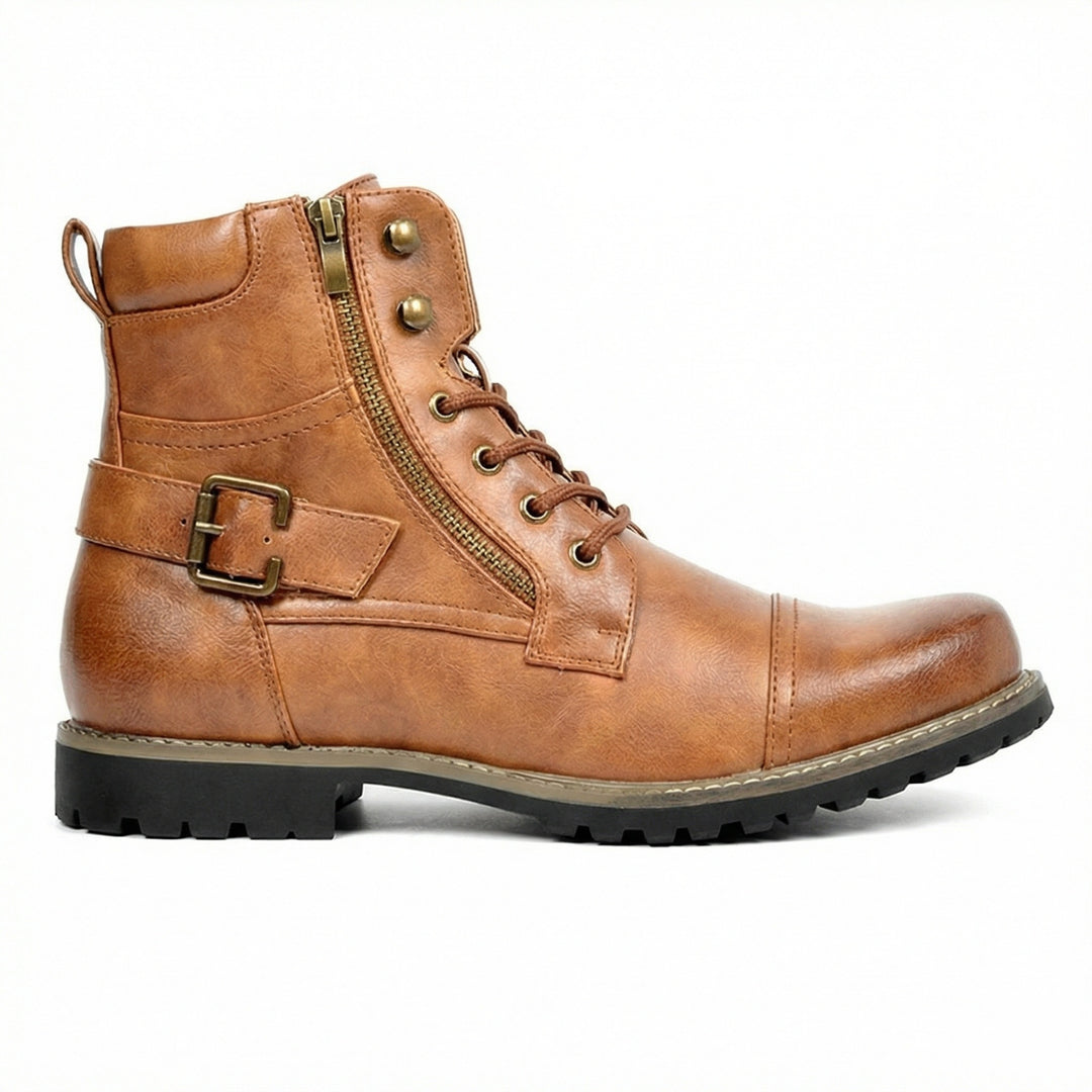Motorradstiefel aus echtem Leder EB