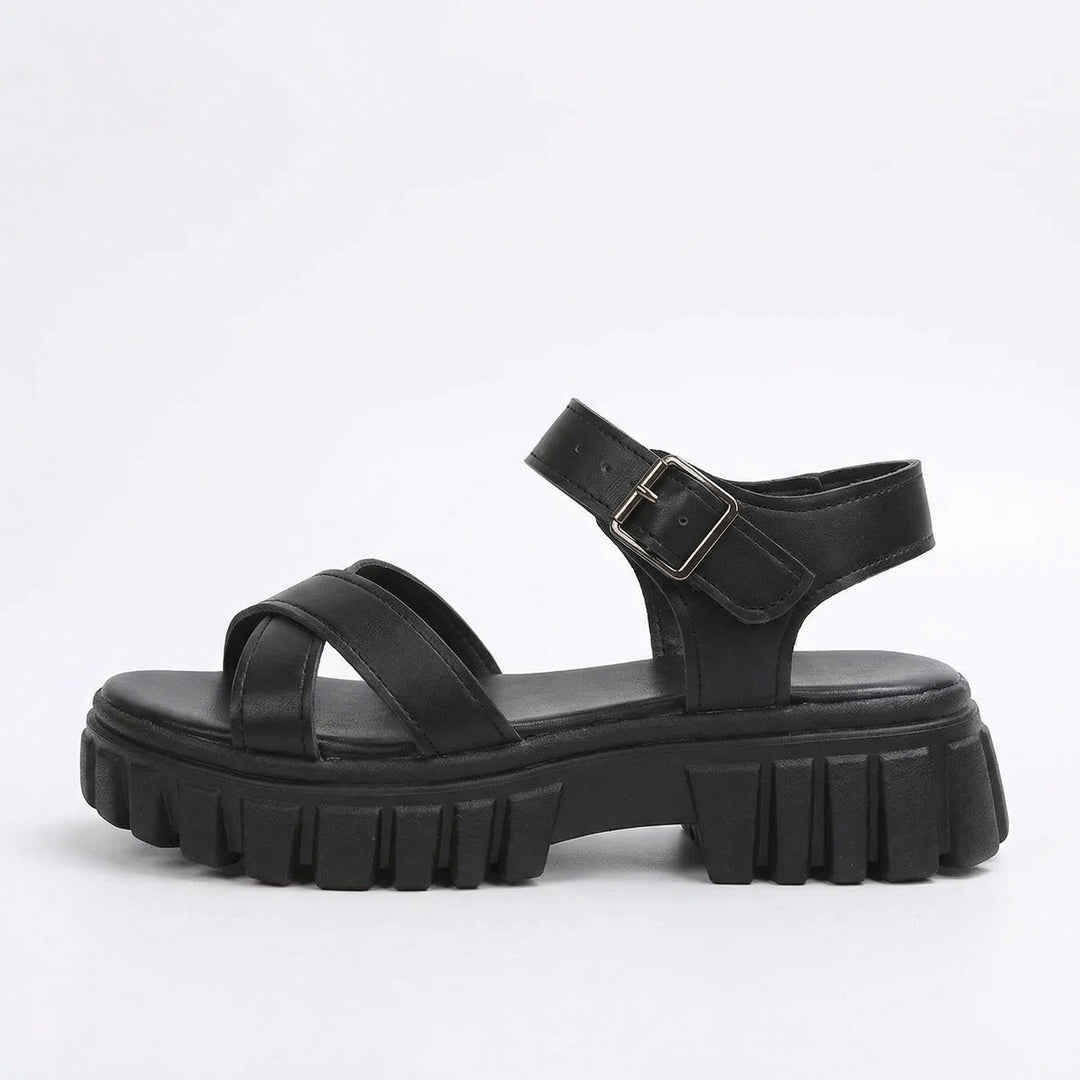 EB | Einfarbige Freizeitsandalen