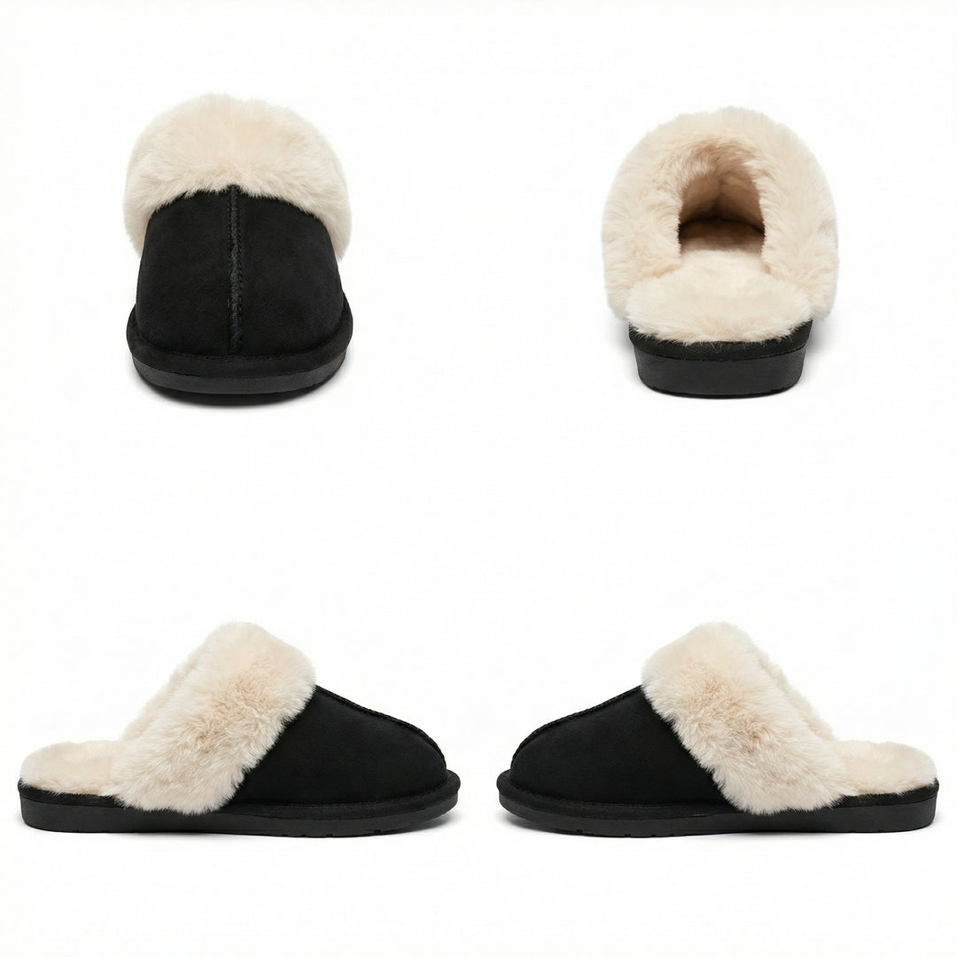 Winterhausschuhe - Warm - Fell - Hausschuhe - Damenschuhe EB