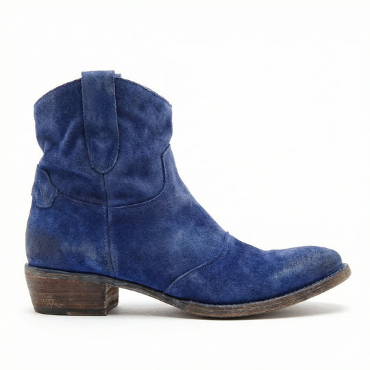 Kurze Cowboy-Stiefel | Western | Wildleder | Knöchel-Stiefel | Damenstiefel EB