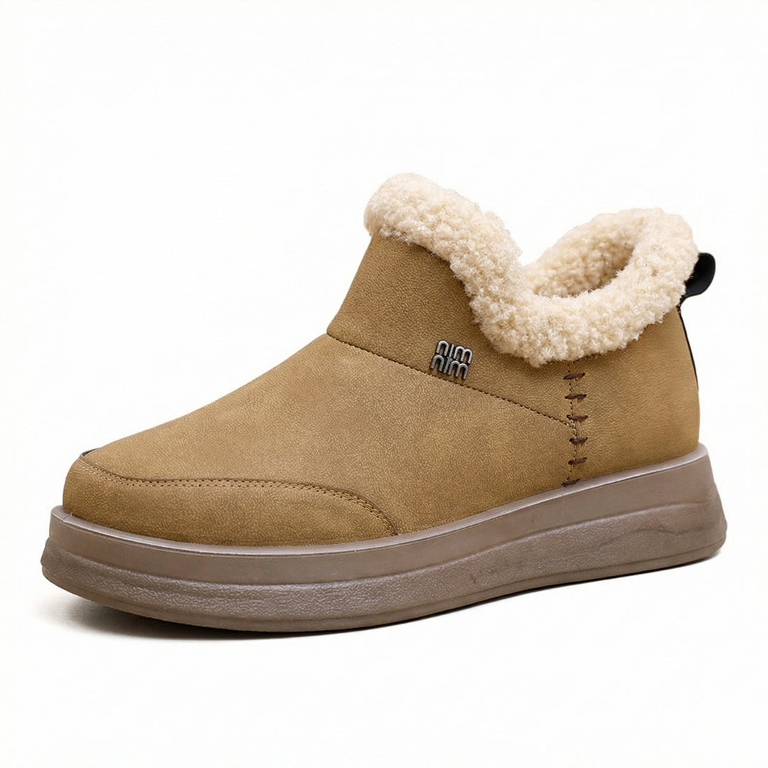 Damen Lammfell gefütterte Winterstiefel EB