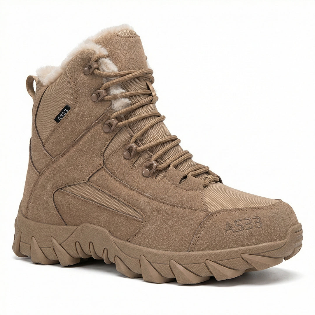Herren wetterfeste Winterstiefel mit isolierender Fütterung und rutschfester Sohle EB