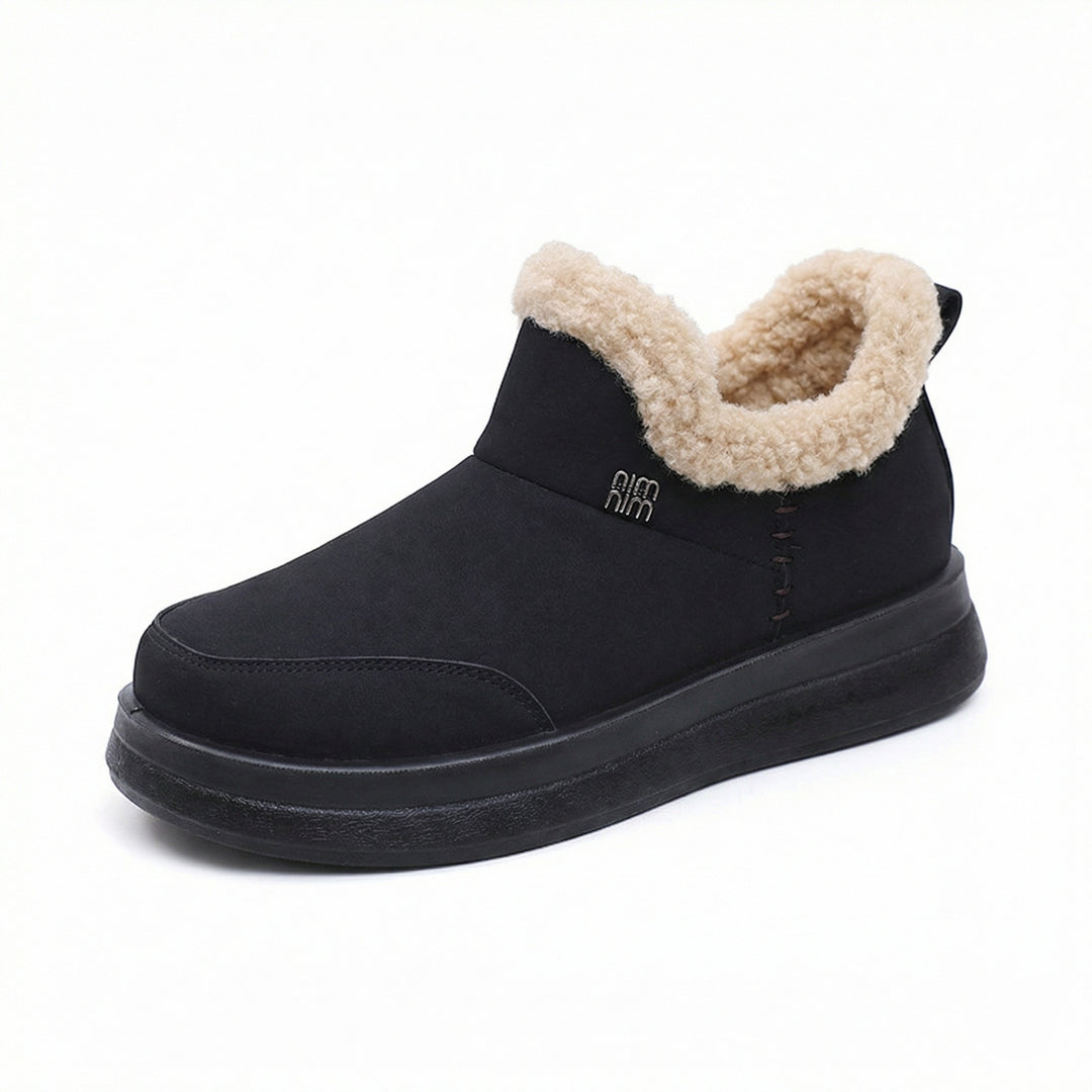 Damen Lammfell gefütterte Winterstiefel EB
