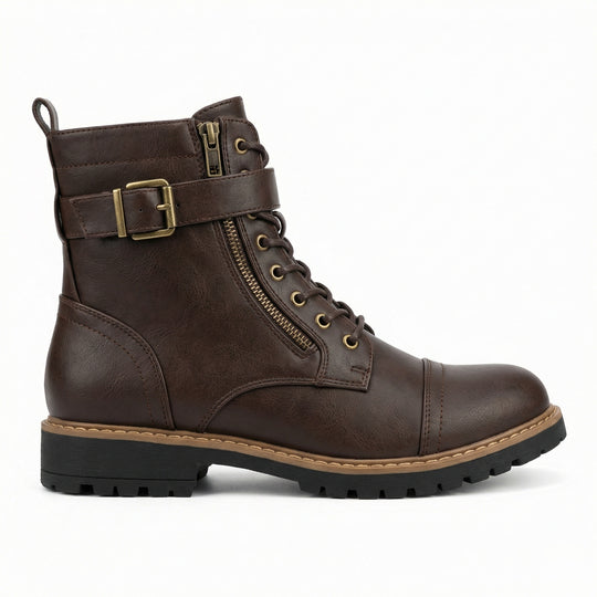 Motorradstiefel aus echtem Leder EB