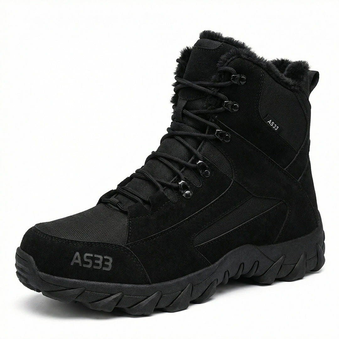 Herren wetterfeste Winterstiefel mit isolierender Fütterung und rutschfester Sohle EB
