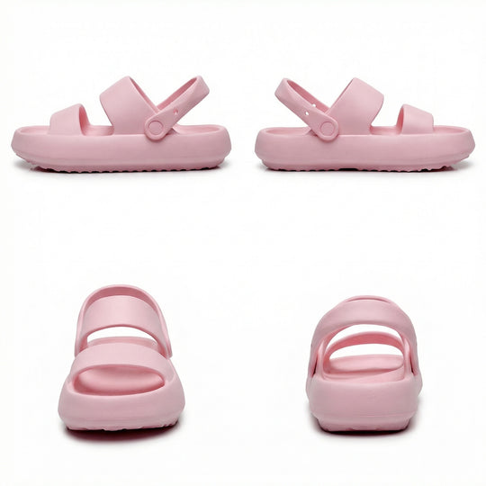 EB | Orthopädische Sandalen Comfort Plus Pantoletten mit Doppelriemen Gepolsterte, Lässige Slip-On-Sandalen