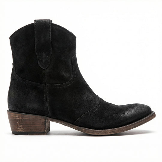 Kurze Cowboy-Stiefel | Western | Wildleder | Knöchel-Stiefel | Damenstiefel EB