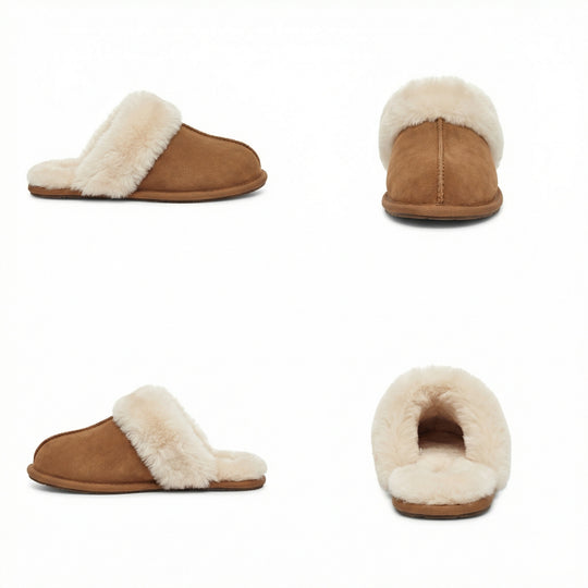 Winterhausschuhe - Warm - Fell - Hausschuhe - Damenschuhe EB