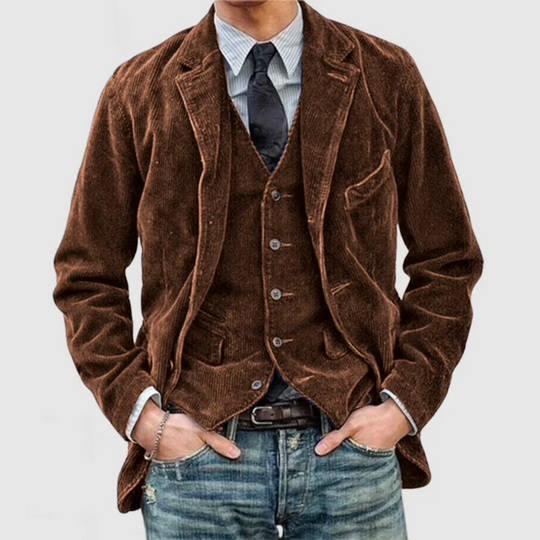 EB | Herrenjacke – Reverskragen mit Knopfverschluss