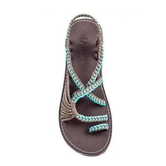 EB | Seil Knoten Fußflachsandalen
