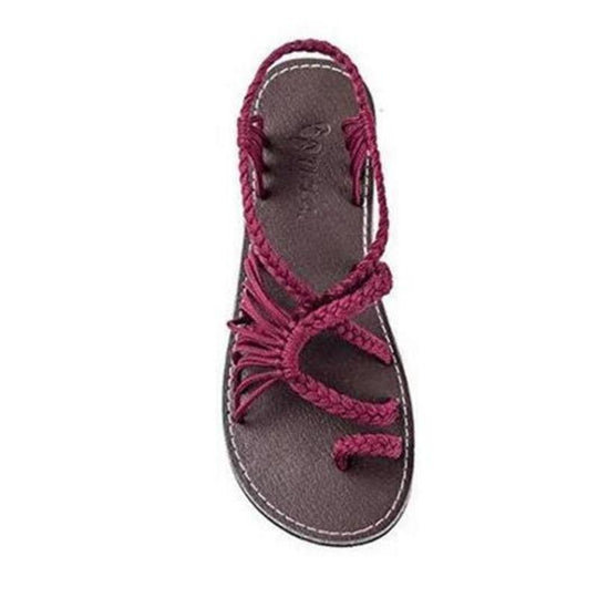 EB | Seil Knoten Fußflachsandalen