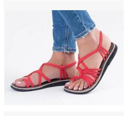 EB | Seil Knoten Fußflachsandalen