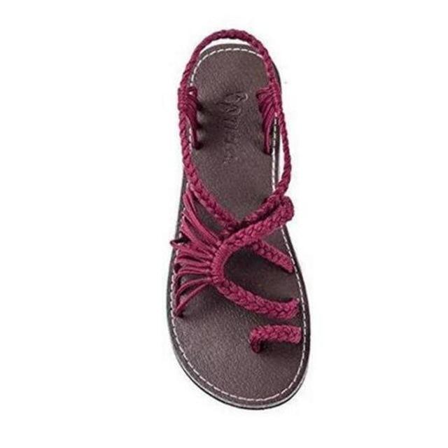 EB | Seil Knoten Fußflachsandalen