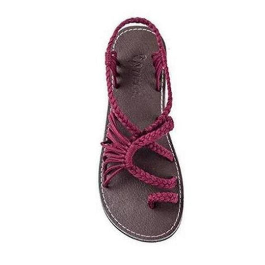 EB | Seil Knoten Fußflachsandalen