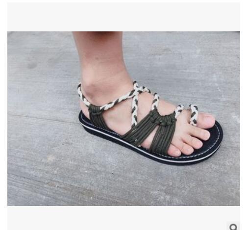 EB | Seil Knoten Fußflachsandalen