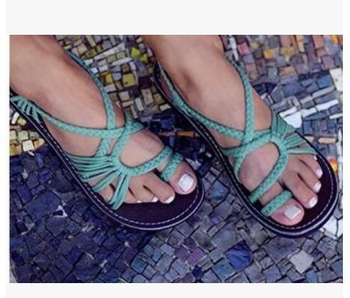 EB | Seil Knoten Fußflachsandalen