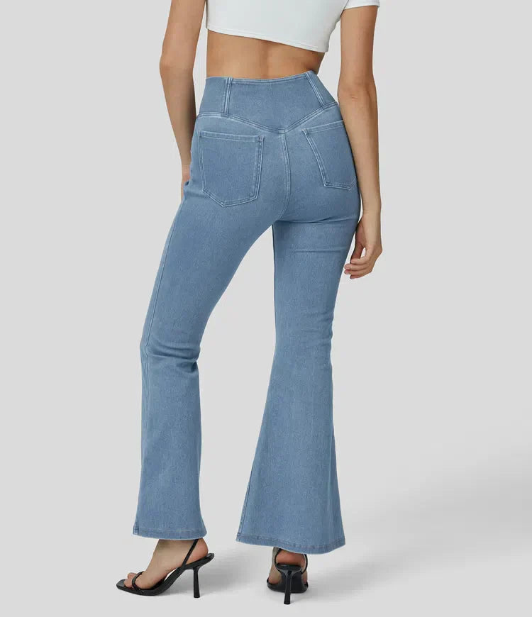 EB | Hoch Taillierte, Ausgestellte Jeans