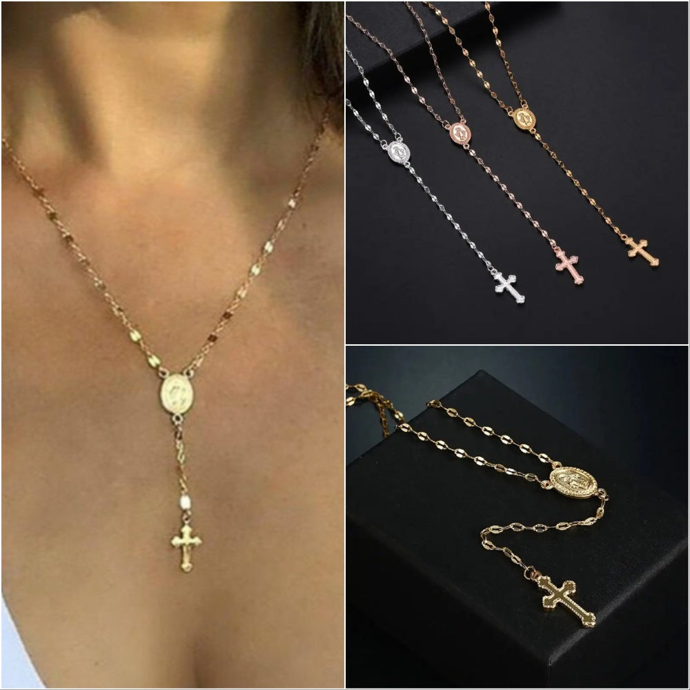 EB | Elegante Rosenkranz Kette für Damen