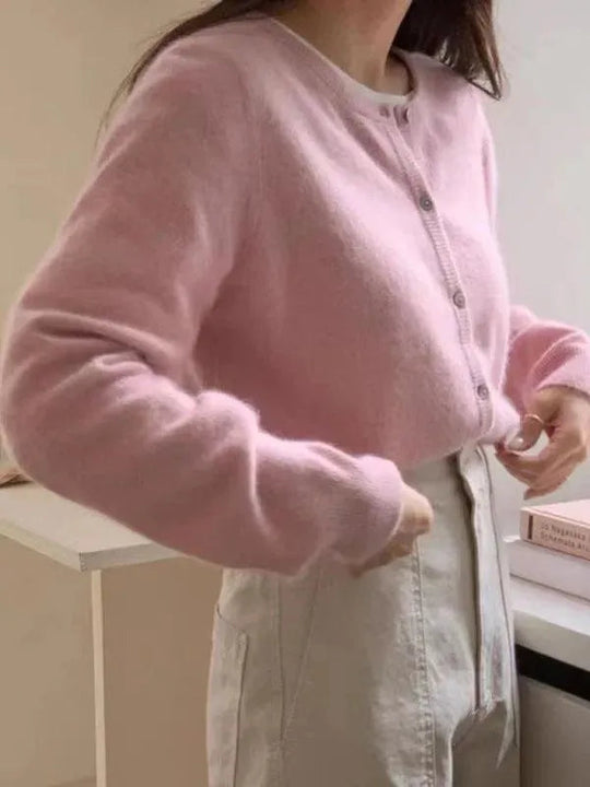 EB | Geschichteter Damen Strickjacke Pullover