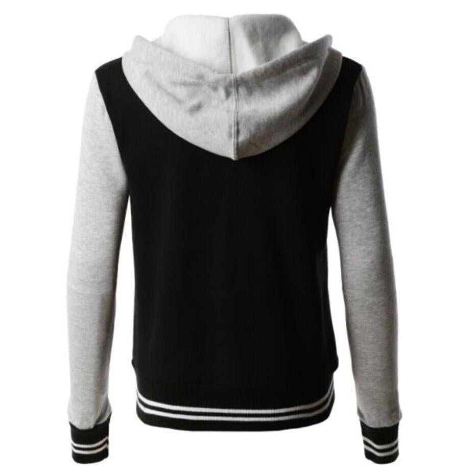 EB | Lässige Langärmelig Kapuze Jacke mit Knöpfen