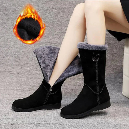 EB | Warmes Geschenk - Bequeme Thermo-Plüsch-Schneestiefel für Damen