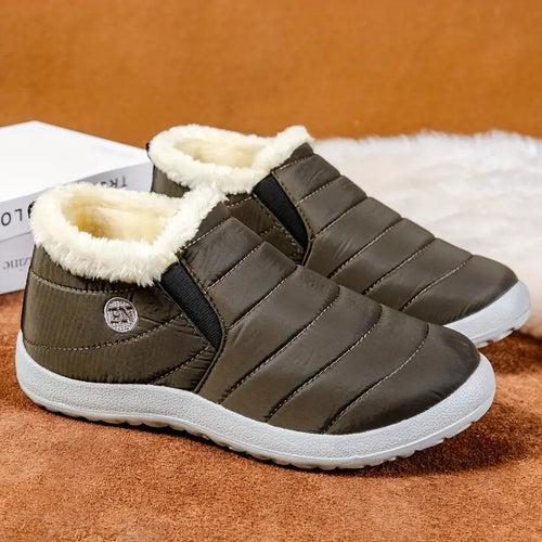 EB | Damen Winterwarme Pelz Schneestiefel