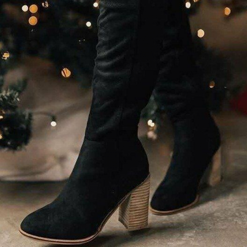EB - Hochwertige Stiefel aus weichem mit Absatz