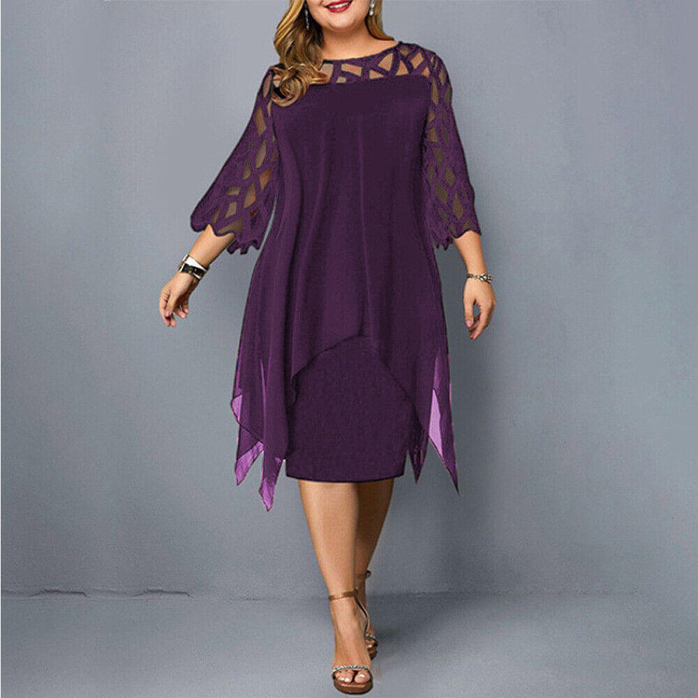 EB | Midi-Kleid In Übergröße für Modische Looks