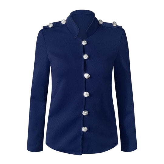 EB | Damen Knopf-Front Militärstil Jacke