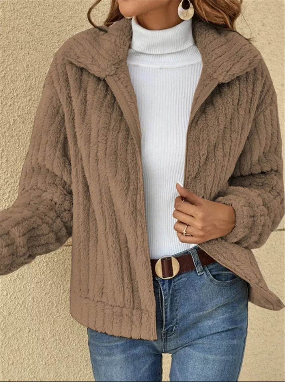EB | Modischer Fleece-Mantel