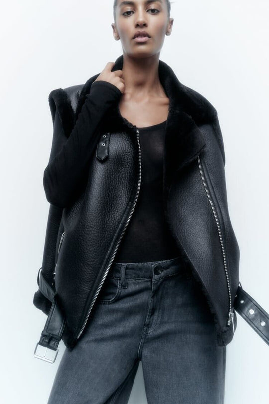 EB | Leder Bodywarmer Warm & Trendy