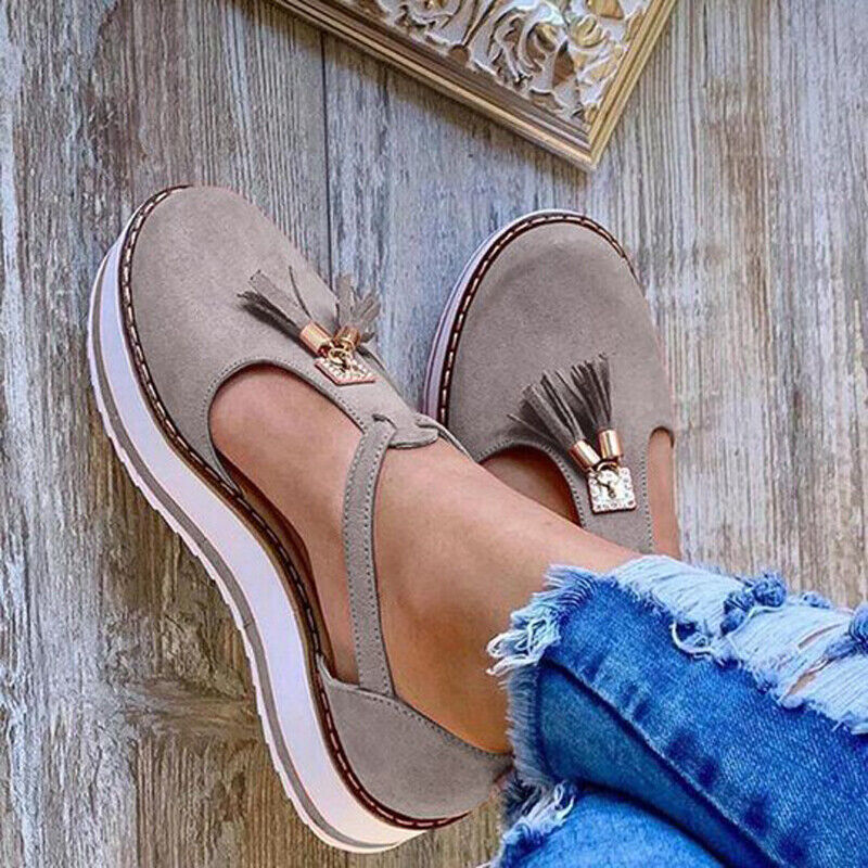 Quasten Loafer Sandalen EB
