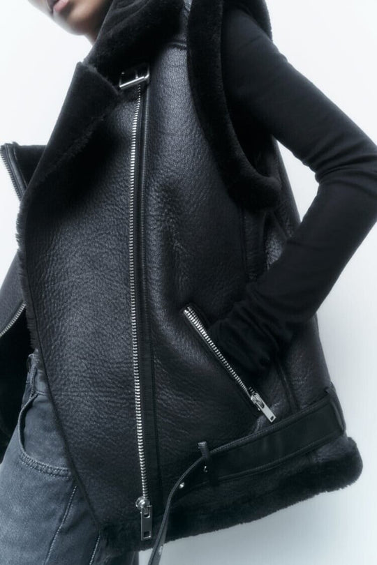 EB | Leder Bodywarmer Warm & Trendy