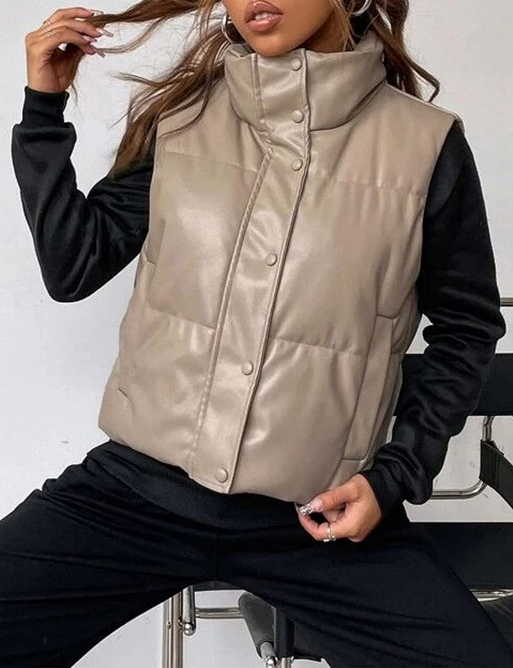 EB | Leder Weste Kurz & Stylisch