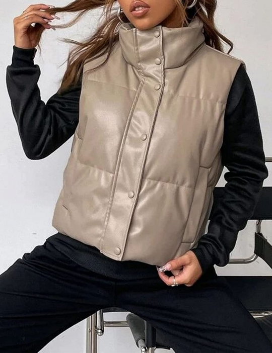 EB | Leder Weste Kurz & Stylisch