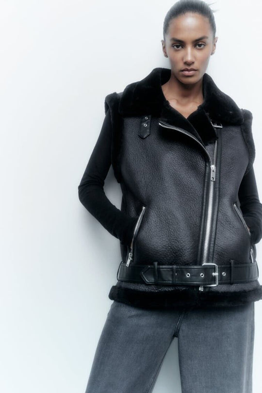 EB | Leder Bodywarmer Warm & Trendy