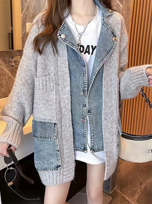 EB | Splicing Jeansjack Stilvoll & trendy