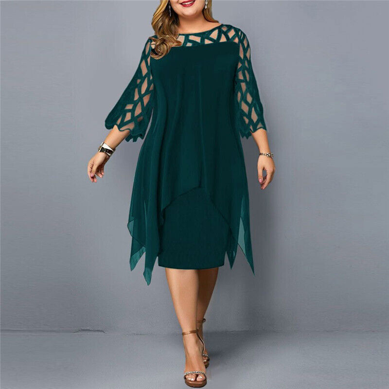 EB | Midi-Kleid In Übergröße für Modische Looks