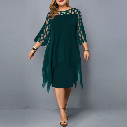 EB | Midi-Kleid In Übergröße für Modische Looks