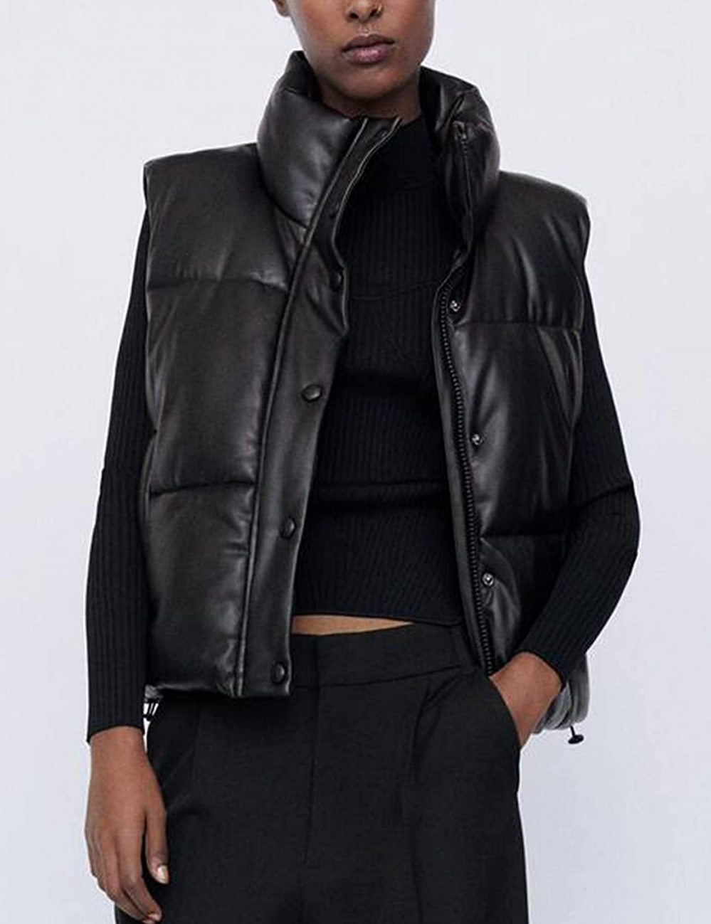 EB | Leder Weste Kurz & Stylisch