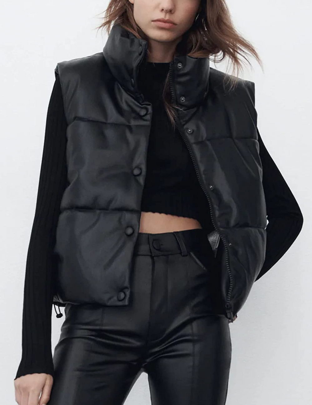 EB | Leder Weste Kurz & Stylisch