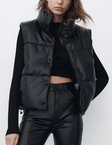 EB | Leder Weste Kurz & Stylisch