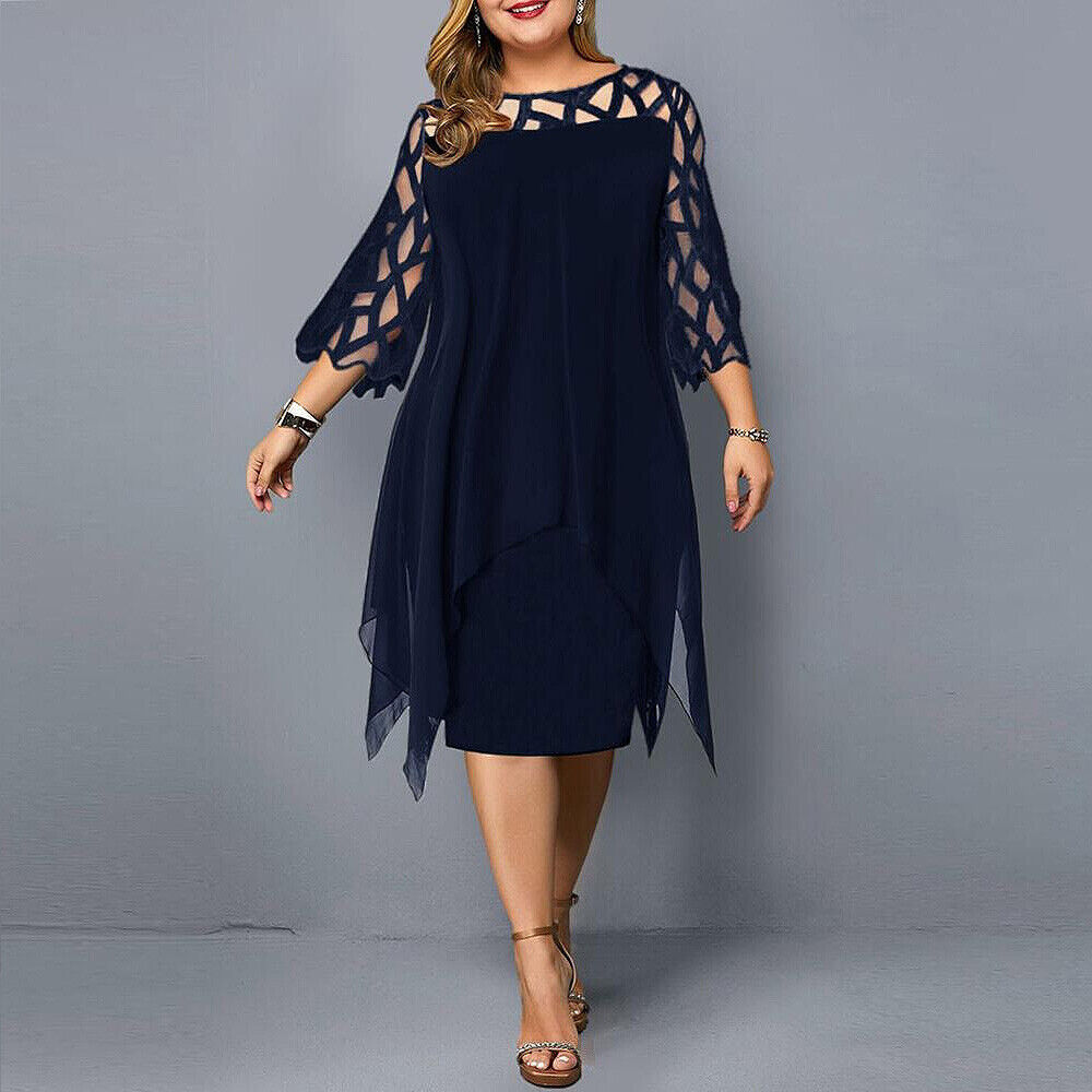 EB | Midi-Kleid In Übergröße für Modische Looks