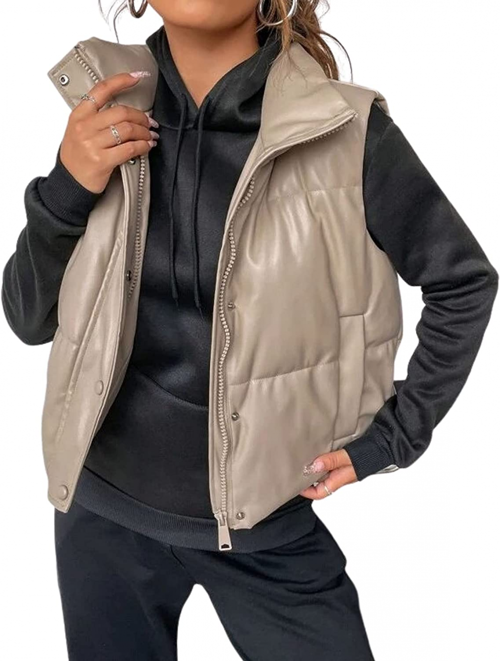 EB | Leder Weste Kurz & Stylisch