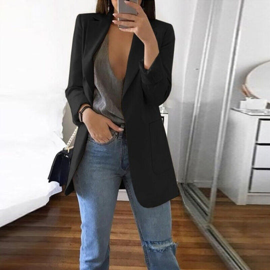 EB | Elegante Jacke mit Taschen für Frauen